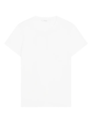 Max Mara embroidered-logo T-shirt. Premium cotton, iconic branding, and effortless style. An elevated basic available at our Lisbon store. 