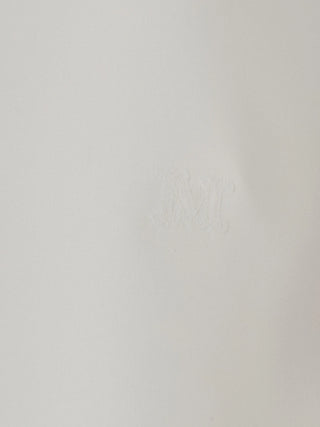 MAX MARA Pavido silk tank top with tonal monogram embroidery and side slits. Sleeveless, scoop neck. Italian luxury, available at our Lisbon store. 