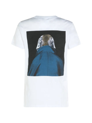 MAX MARA photographic-print T-shirt. Front and back William Wegman imagery. Pure cotton, crewneck. Italian-made art that is also available at our Lisbon store. 