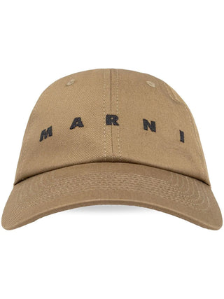 Marni Logo Embroidered Twill Baseball Cap - SHEET-1 - LISBON STORE