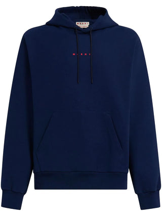 Marni Logo Print Cotton Hoodie - SHEET-1 - LISBON STORE