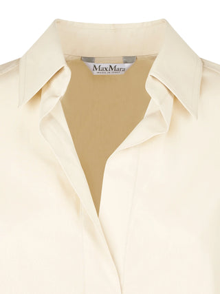 Beige shirt dress with Max Mara logo

