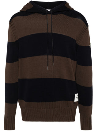 Moncler Striped Hooded Jumper - SHEET-1 - LISBON STORE