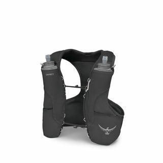 Duro LT Hydration Vest by OSPREY. 360° stretch mesh, dual 500ml flasks, and ample storage. Made with recycled nylon and bluesign®-approved materials. 