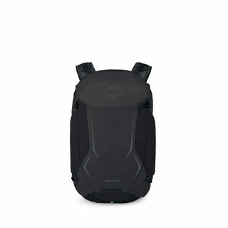 Hikelite 26 by OSPREY. 26L daypack with trekking pole attachments, stretch side pockets, and an included raincover. Made from bluesign®-approved recycled nylon.