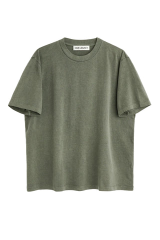 OUR LEGACY Box short-sleeve t-shirt. A relaxed, boxy fit in 100% cotton jersey. Vintage-washed for a soft, worn-in feel. Available at our Lisbon store. 