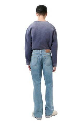 Slate Cut jeans by Our Legacy. A straight, clean line with a concealed button fly and 5-pocket construction in organic cotton. Available at our Lisbon store. 