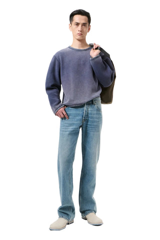Slate Cut jeans by Our Legacy. A straight, clean line with a concealed button fly and 5-pocket construction in organic cotton. Available at our Lisbon store. 