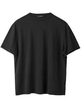 Our Legacy New Box T-shirt in black cotton with boxy fit and dropped shoulders. A modern staple, available at our Lisbon store.