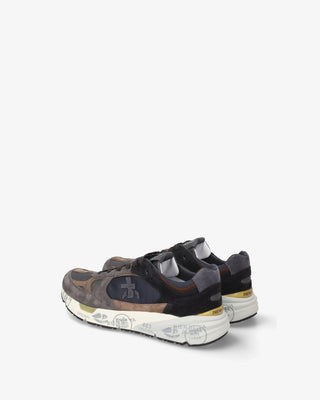 Premiata Mase 25 sneakers. Suede-panel and technical fabric construction. Chunky sole, logo details, and Italian craftsmanship. Available at our Lisbon store. 