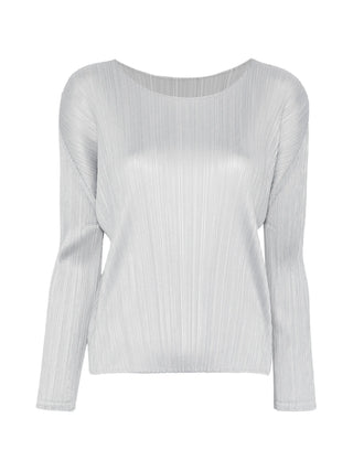 Grey Pleats Please Issey Miyake Monthly Colours February top.  