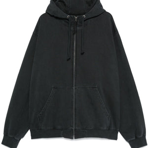 Medium Grey Embroidered Logo Hoodie