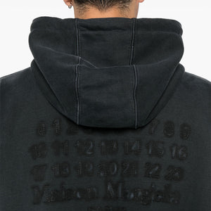 Medium Grey Embroidered Logo Hoodie