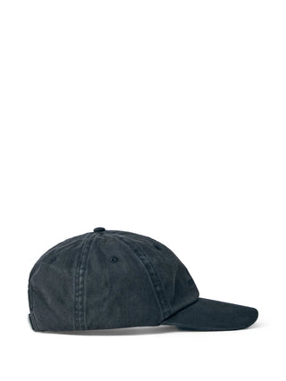 Stone Island logo-embroidered baseball cap. Six-panel design in cotton, denim, or shell. Adjustable strap and signature branding. Available at our Lisbon store.