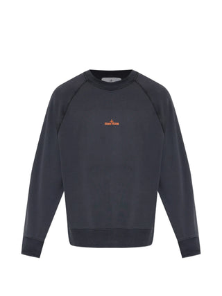 Stone Island graphic-print sweatshirt. Iconic Compass motif, chest logo, and premium cotton. Timeless utility style. Available at our Lisbon store.