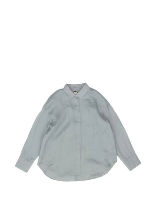 'S Max Mara shirt in pure cotton with a classic collar and curved hem. Relaxed elegance with refined button detailing and pure Italian design.
