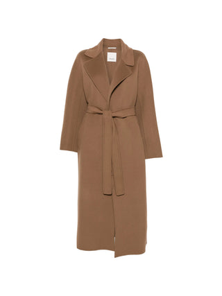 Penelope belted coat by 'S Max Mara. Notched lapels, long kimono sleeves, and welt pockets. A timeless investment, available at our Lisbon store. 