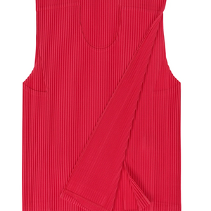 PLISSÉ-EFFECT RECTANGLE VEST