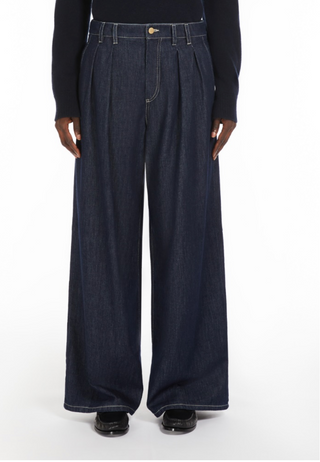 S Max Mara Wide Leg Denim Pants - SHEET-1 - LISBON STORE