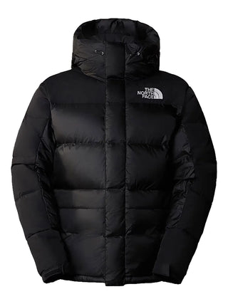 Himalayan hooded puffer by The North Face. Crafted from recycled materials with 550-fill down insulation. Water-repellent and windproof, with a adjustable hood.