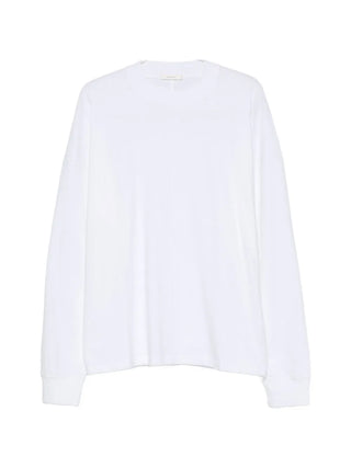 The Row Dolino top. Cotton jersey, dropped shoulders, relaxed fit, and ribbed crew neck.  Available at our Lisbon store.