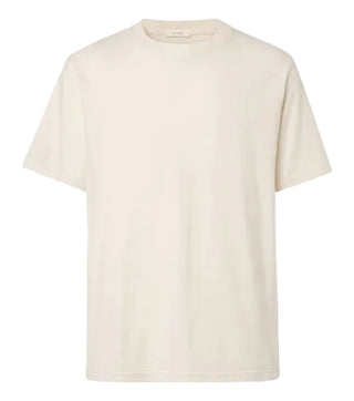THE ROW Maiko T-shirt. Soft cotton, classic crew neck, and a boxy cut. Understated elegance for every wardrobe, available at our Lisbon store.