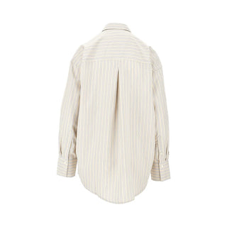 The oversized striped shirt from TOTEME. Boxy silhouette, soft fabric, and endless styling possibilities for any season. Available at our Lisbon store. 