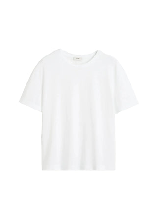 This classic T-shirt features a tonal embroidered monogram at the nape, crew neck, short sleeves and is made from soft organic-cotton jersey. 