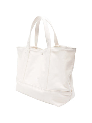 White organic cotton tote bag 