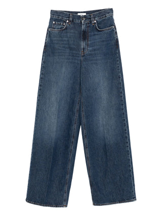 Pair of wide leg blue jeans by Toteme