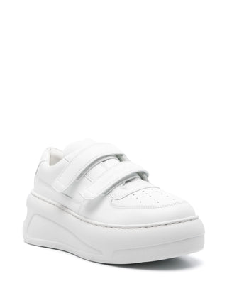 White sneaker with velcro straps by Acne Studios