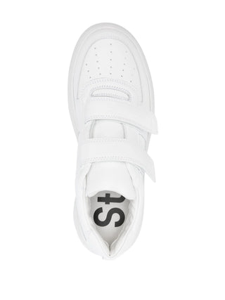 White sneaker with a brand logo by Acne Studios