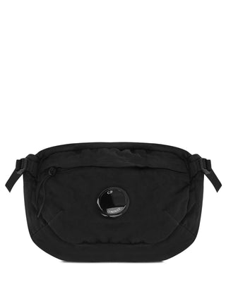 Black waist bag with a visible brand logo by CP Company