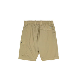 The C.P. Company 50 Fili Stretch Cargo Shorts, crafted from durable stretch cotton for superior comfort and iconic utility style. Available at our Lisbon store