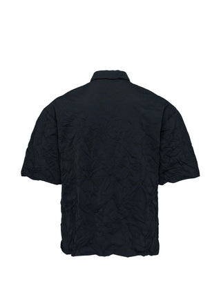 Black short-sleeve polo shirt by Comme Des Garcons Homme