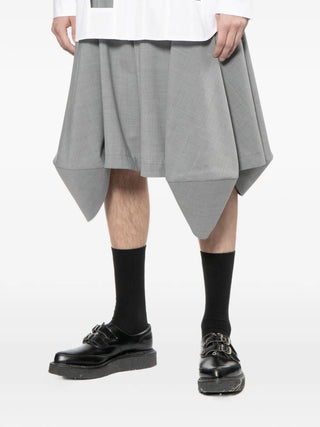 Grey knee length shorts from Comme des Garcons Homme Plus. 