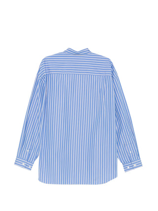Blue striped shirt with long sleeves by Comme Des Garcons Homme Plus