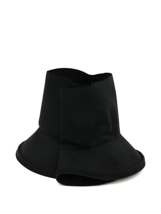Black woolen bucket hat by Comme des Garcons