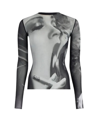 jean-paul-gautier-mesh-long-sleeves-top-printed-smoking-women