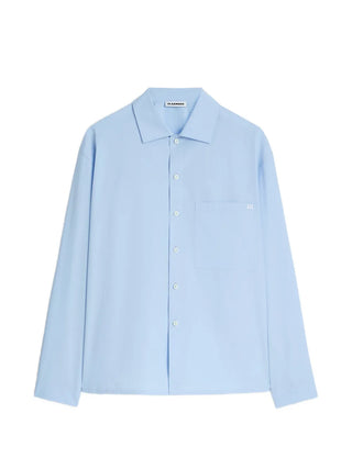 jil-sander-logo-embroidered-shirt-blue