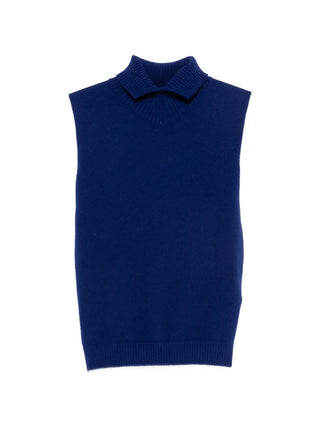 jil-sander-polo-collar-vest-blue