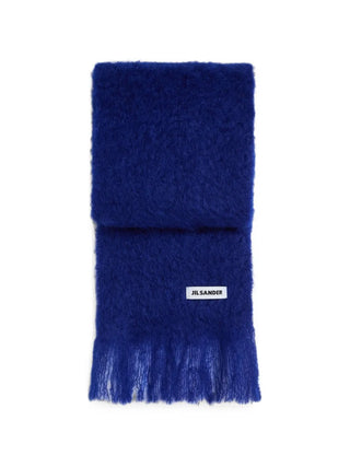 jil-sander-slim-wool-blend-scarf-blue
