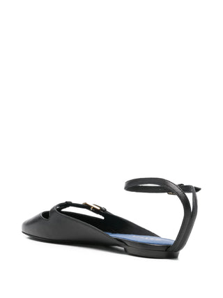 Black mary jane sandal with a thin strap 
