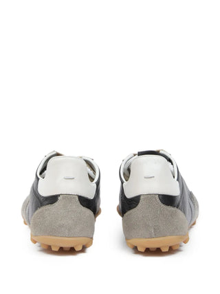 Leather sneakers with single stitch by Maison Margiela