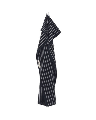 Tekla Black Stripes Towel - SHEET-1 - LISBON STORE