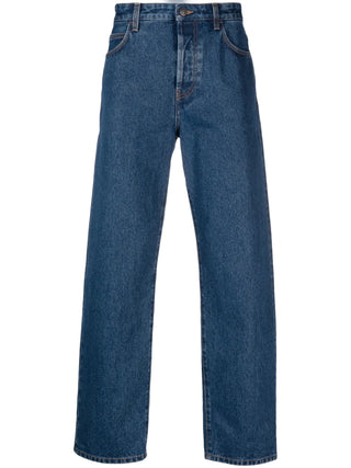 Blue jeans with pockets and straight leg by The Row