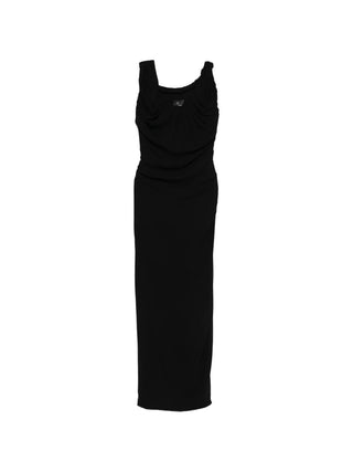 Black dress on a white background