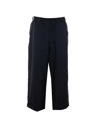 Black pantswith elasticated waist and wide leg by Y-3