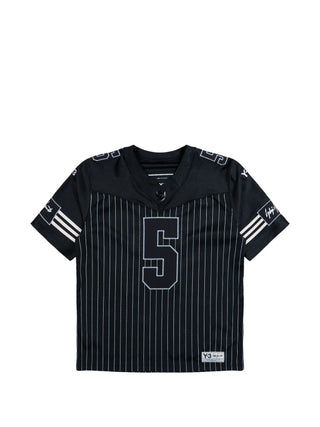 Black sports jersey with number 5 by Y-3