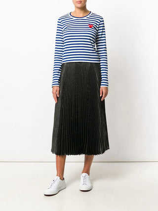 Comme Des Garçons Play Women's Striped Long Sleeved T-Shirt | Shop in Lisbon & Online at SHEET-1.com